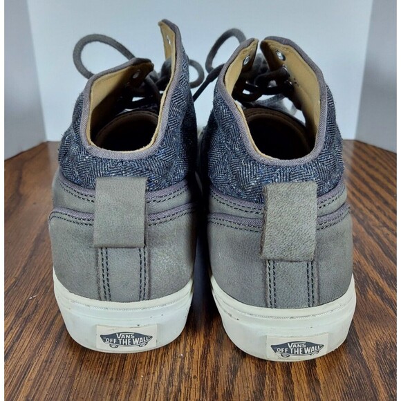 Vans Off The Wall Ultracush High Top 500383 Grey Leather Canvas Size 11 - Picture 4 of 7